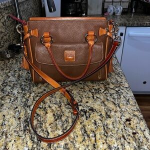 Dooney & Bourke Brown and Tan Leather Bag